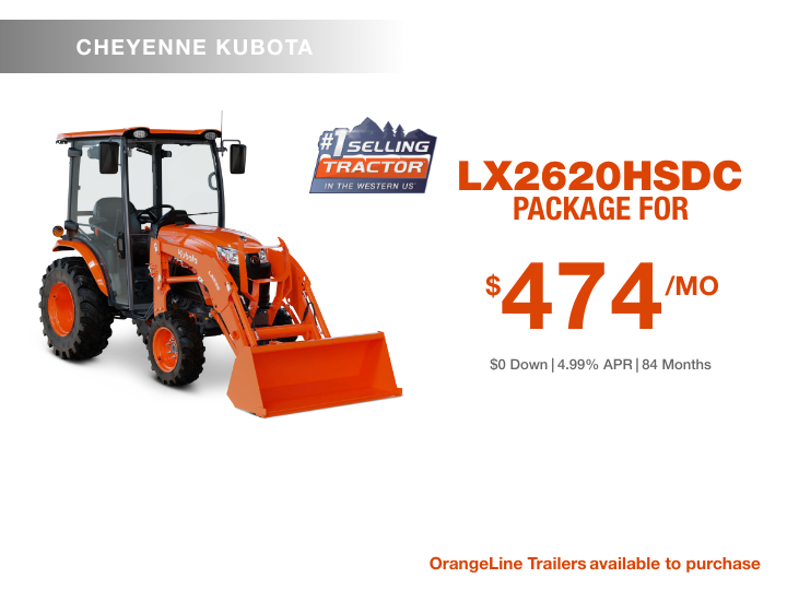 LX2620HSDC Package - Cheyenne Kubota