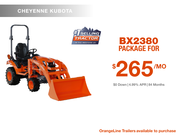 BX2380 Package - Cheyenne Kubota